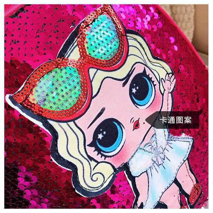 Borse zaino con paillettes per bambini carini 3-6 anni Borsa da scuola per bambini adorabili per asilo Moda Cartoon Borse per neonate Zaino