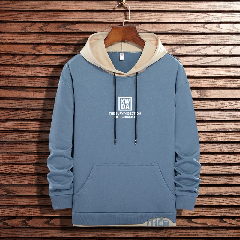 Nuovi uomini casual felpe con cappuccio felpe uomo primavera autunno tinta unita moda Harajuku streetwear felpe con cappuccio felpe top uomo