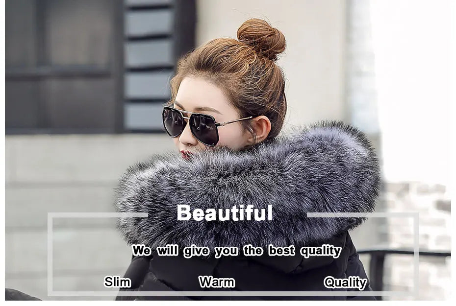2025 nuovo modo di arrivo sottile giacca invernale da donna imbottito in cotone caldo addensare cappotto da donna cappotti lunghi Parka giacche da donna