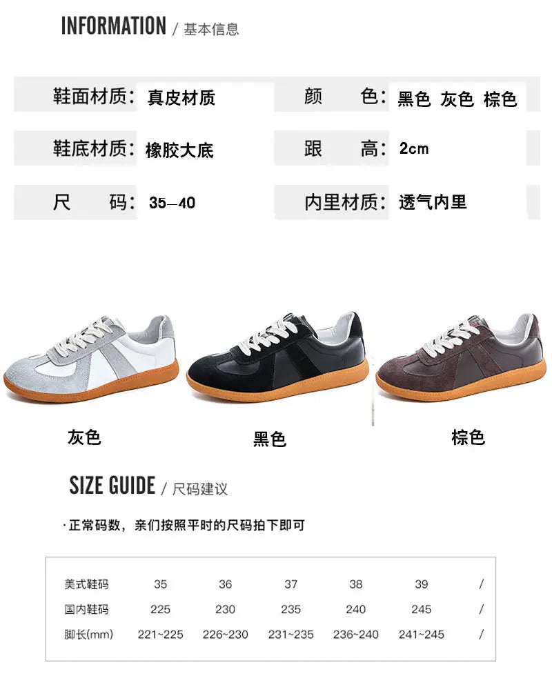 Dechun scarpe da donna in pelle retrò piccole scarpe bianche versatili nuovo tempo libero