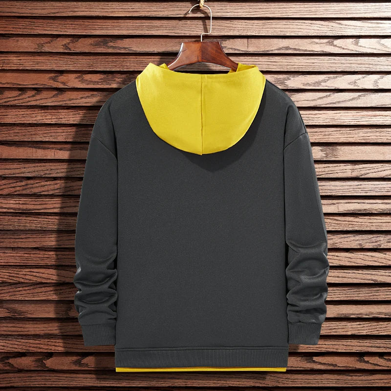 Nuovi uomini casual felpe con cappuccio felpe uomo primavera autunno tinta unita moda Harajuku streetwear felpe con cappuccio felpe top uomo