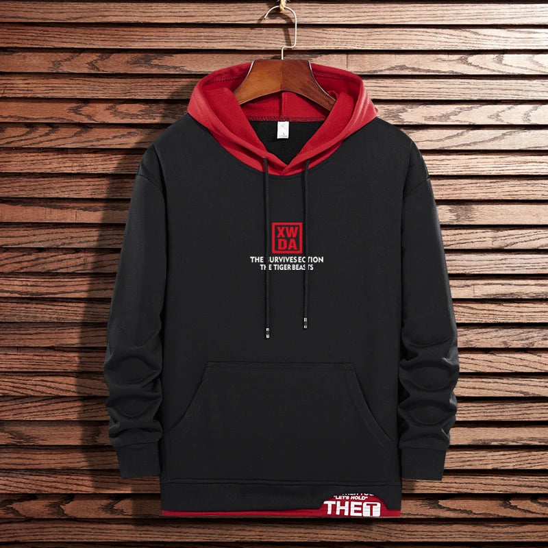 Nuovi uomini casual felpe con cappuccio felpe uomo primavera autunno tinta unita moda Harajuku streetwear felpe con cappuccio felpe top uomo