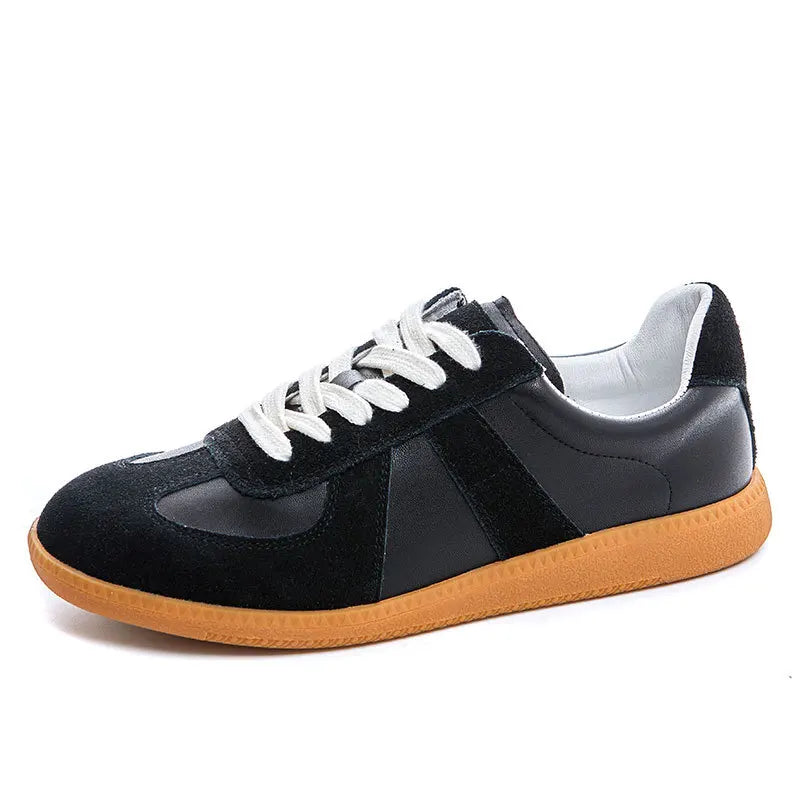 Dechun scarpe da donna in pelle retrò piccole scarpe bianche versatili nuovo tempo libero