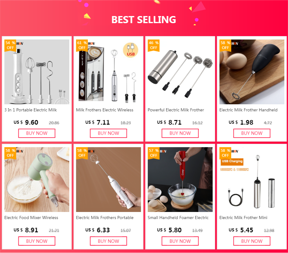 Portable Mini Milk Frothers Wireless Handheld Blender With USB Electric Coffee Maker Whisk Mixer For Cappuccino Milk Foamer