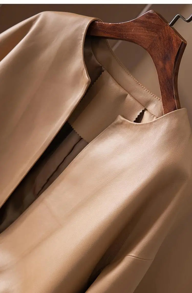 Giacche in pelle PU di alta qualità donna primavera autunno corto cappotto semplice giacca da donna femminile Femme