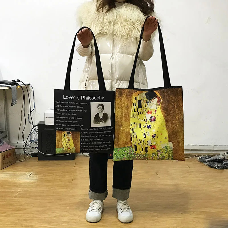 Borsa a tracolla con stampa gattino Kawaii Animali Gatti Cartoon Grafica Totes Borse Borsa da donna di grande capacità Borse shopper riutilizzabili Regalo