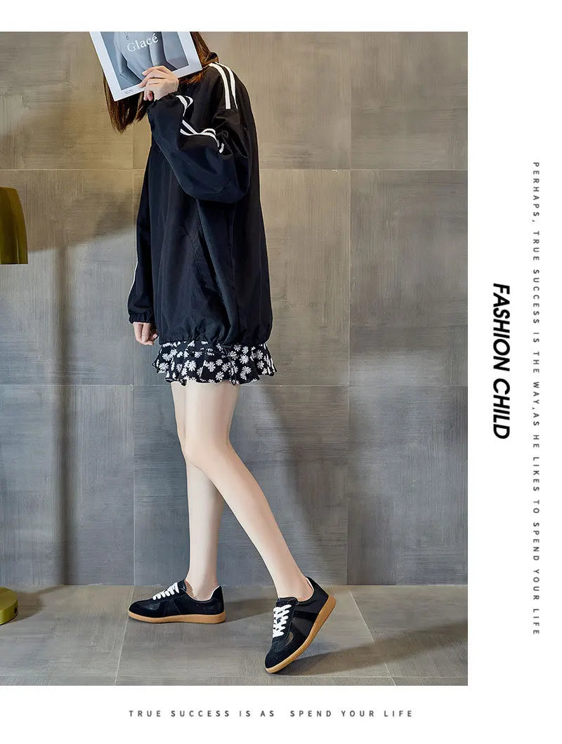 Dechun scarpe da donna in pelle retrò piccole scarpe bianche versatili nuovo tempo libero
