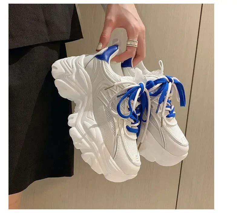 Calzature da donna con plateau High On scarpe da donna Daily Routine Light qualità coreana vulcanizzata a buon mercato per offerta elegante 39