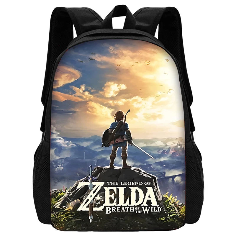 Zaino per la scuola dei bambini The Legends of Zeldas con borse per il pranzo, borse per matite, borse per la scuola per ragazzi e ragazze, miglior regalo