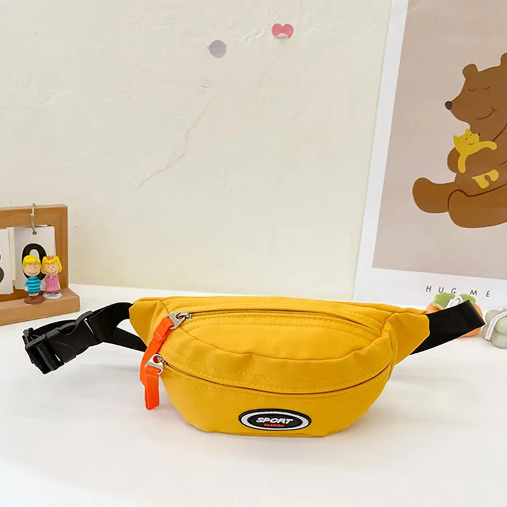 Borsa da petto per bambini carina di nuova moda Borsa a tracolla con tracolla monospalla Borsa diagonale in tela Borsa con cerniera per ragazza e ragazzo Portamonete
