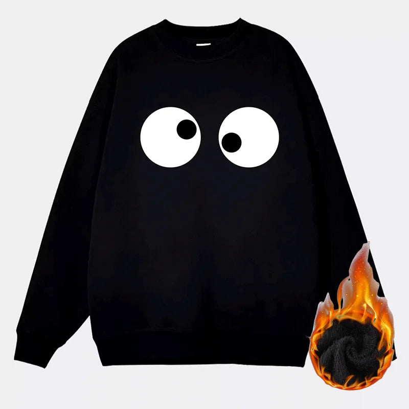 Felpa con fodera in pile taglie forti Pullover Maglione caldo oversize da uomo 6XL 7XL Girocollo Manica lunga Top larghi Abbigliamento maschile