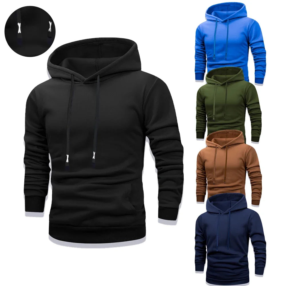 Felpa con cappuccio unisex Felpa con cappuccio Autunno Inverno Corda lavorata a maglia Felpe con cappuccio a maniche lunghe Caldo casual Felpe con cappuccio tinta unita Pullover