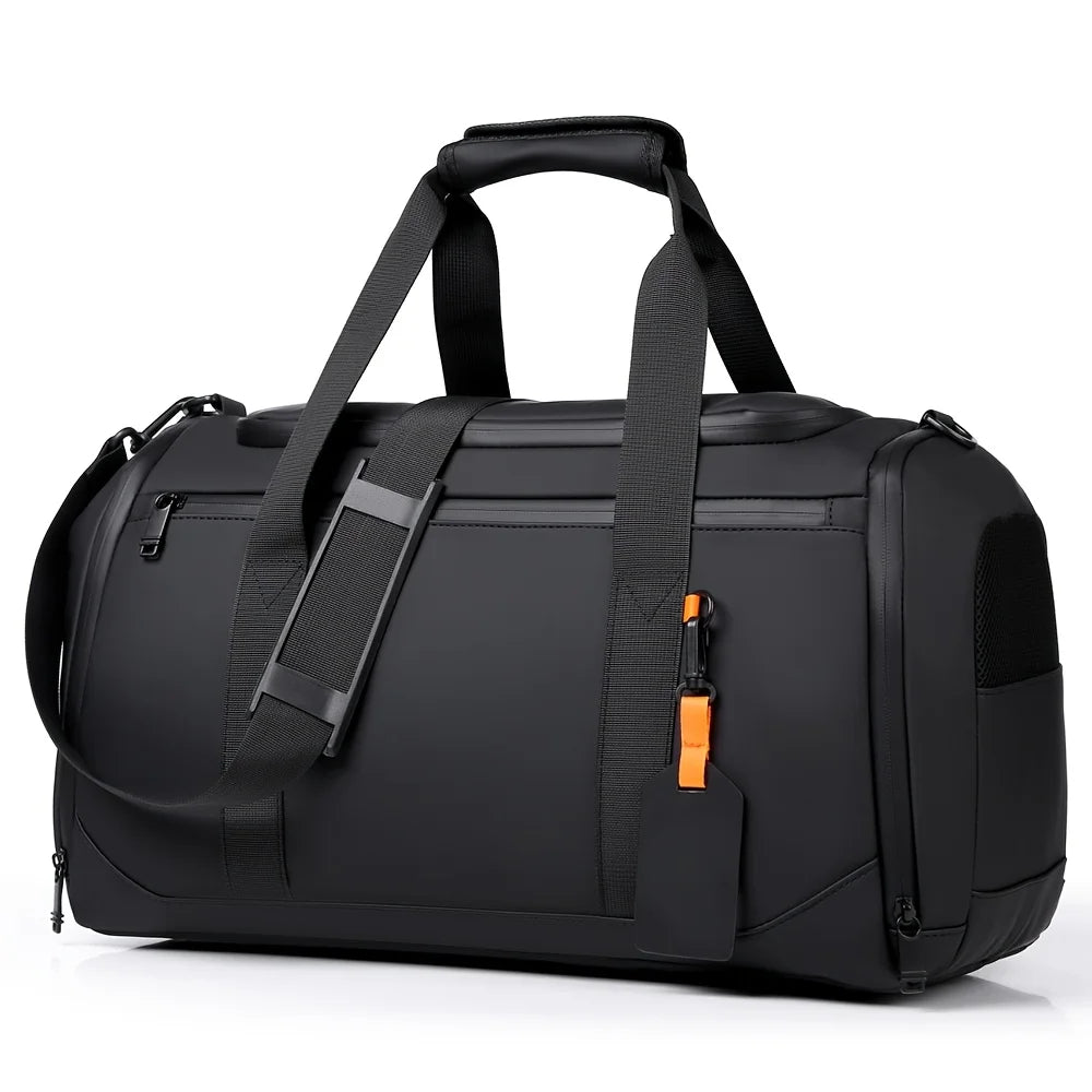 Borsa da Viaggio Grande Capacità per Uomo, Spaziosa Borsa Sportiva da Palestra con Scomparti Multipli, Borsone per Weekend e Pernottamenti