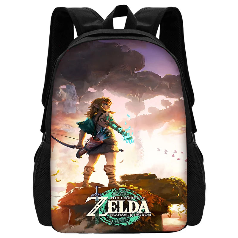 Zaino per la scuola dei bambini The Legends of Zeldas con borse per il pranzo, borse per matite, borse per la scuola per ragazzi e ragazze, miglior regalo