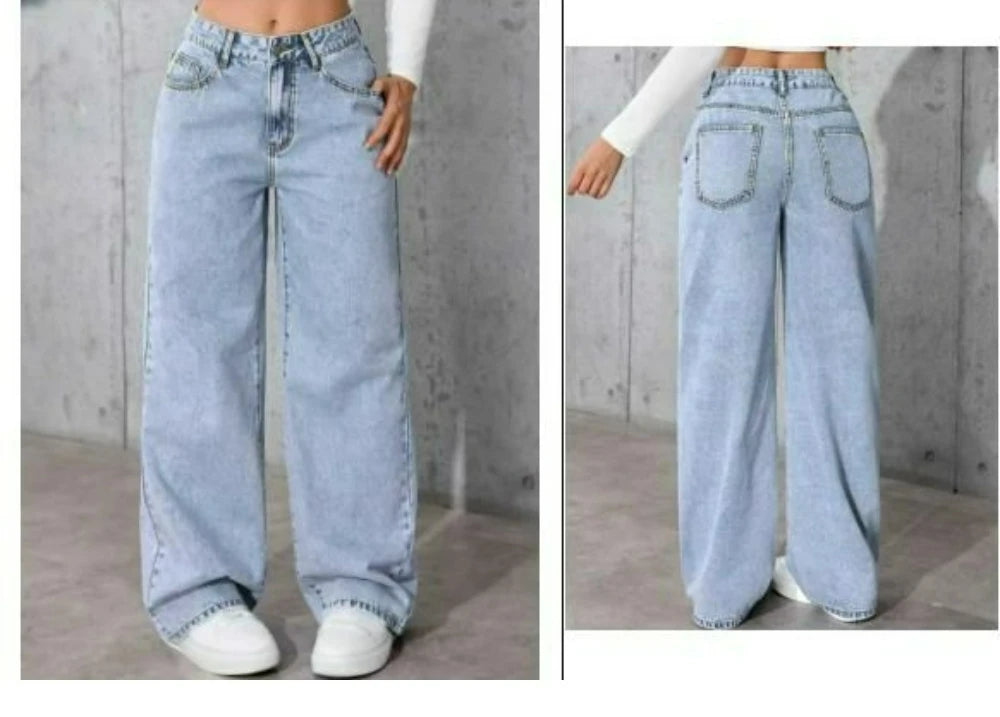 Jeans da donna in denim a gamba larga a gamba dritta Y2K Autunno Inverno 2025 Pantaloni larghi retrò stile coreano Jeans versatili da strada di moda
