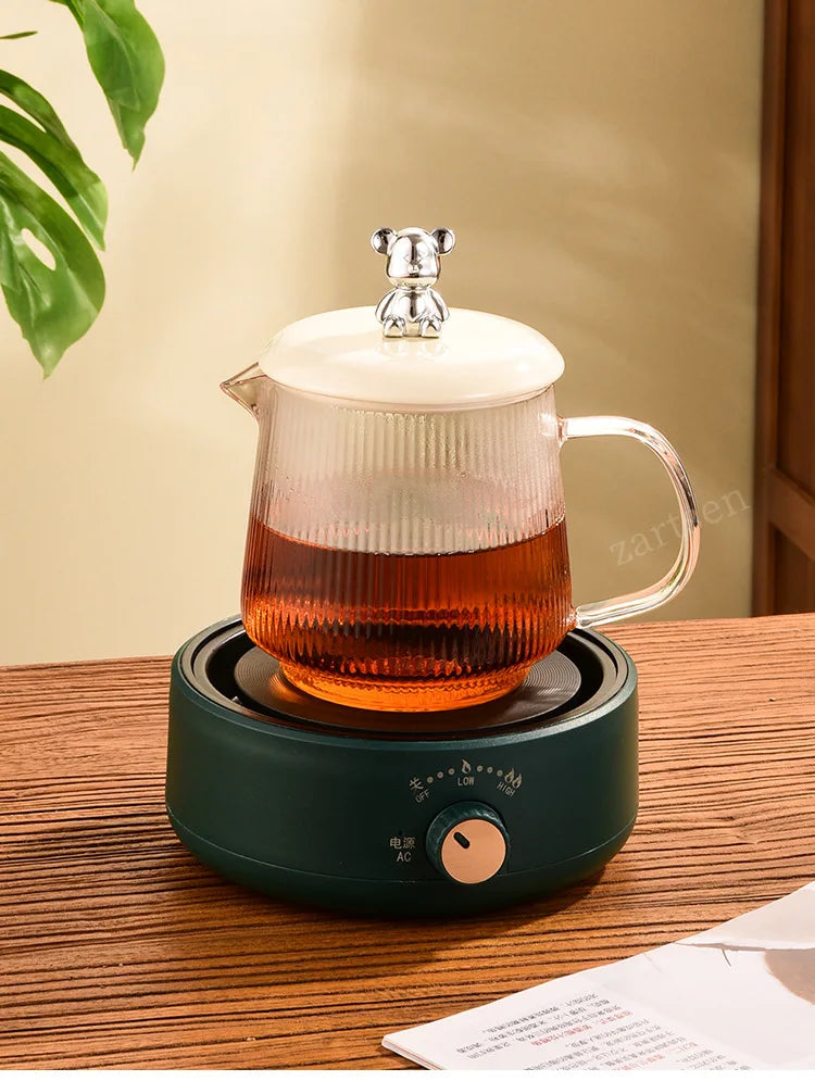 Electric Cookware Heating Base 500W Electric Heater Coffee Stove Home Manual Adjustable temperature Cooking Heater