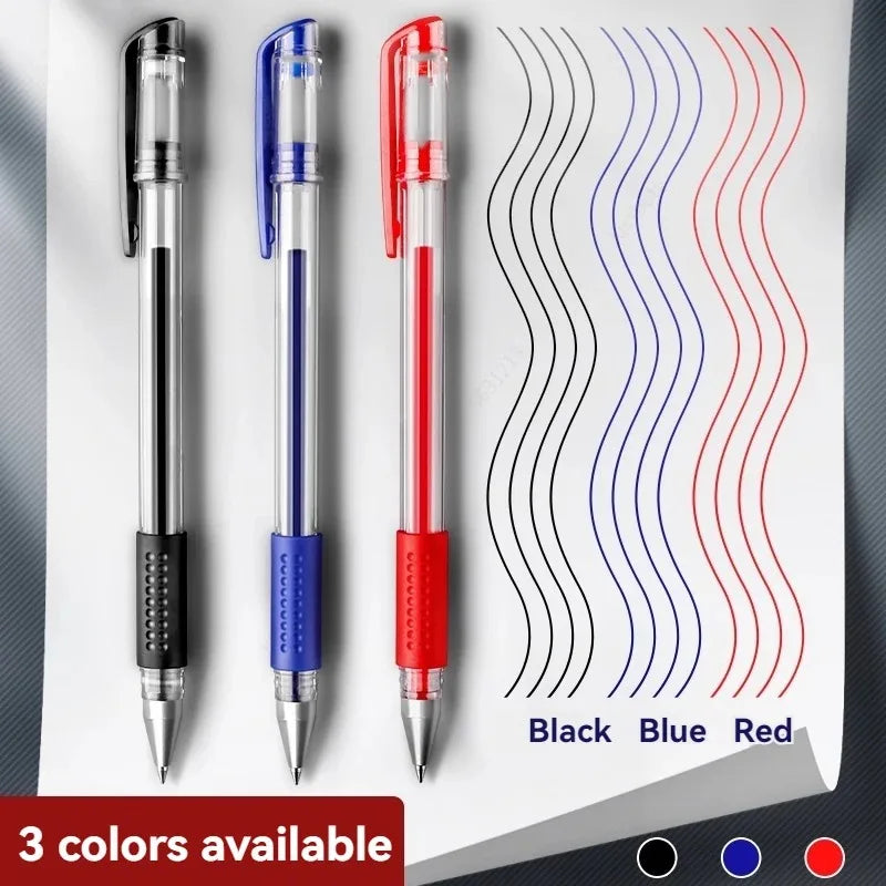 Gel Pen Set School Supplies Black Blue Red Ink,Bullet Tip 0.5mm,Ballpoint Pen Kawaii Pen Writing Tool School Office Stationery