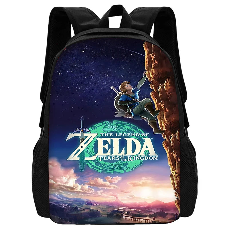 Zaino per la scuola dei bambini The Legends of Zeldas con borse per il pranzo, borse per matite, borse per la scuola per ragazzi e ragazze, miglior regalo