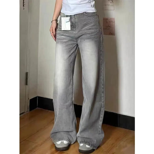 Y2k Vintage Baggy Jeans Donna Moda coreana Pantaloni in denim Harajuku Kpop Streetwear Pantaloni Japanese2000s Style Spring Jeans