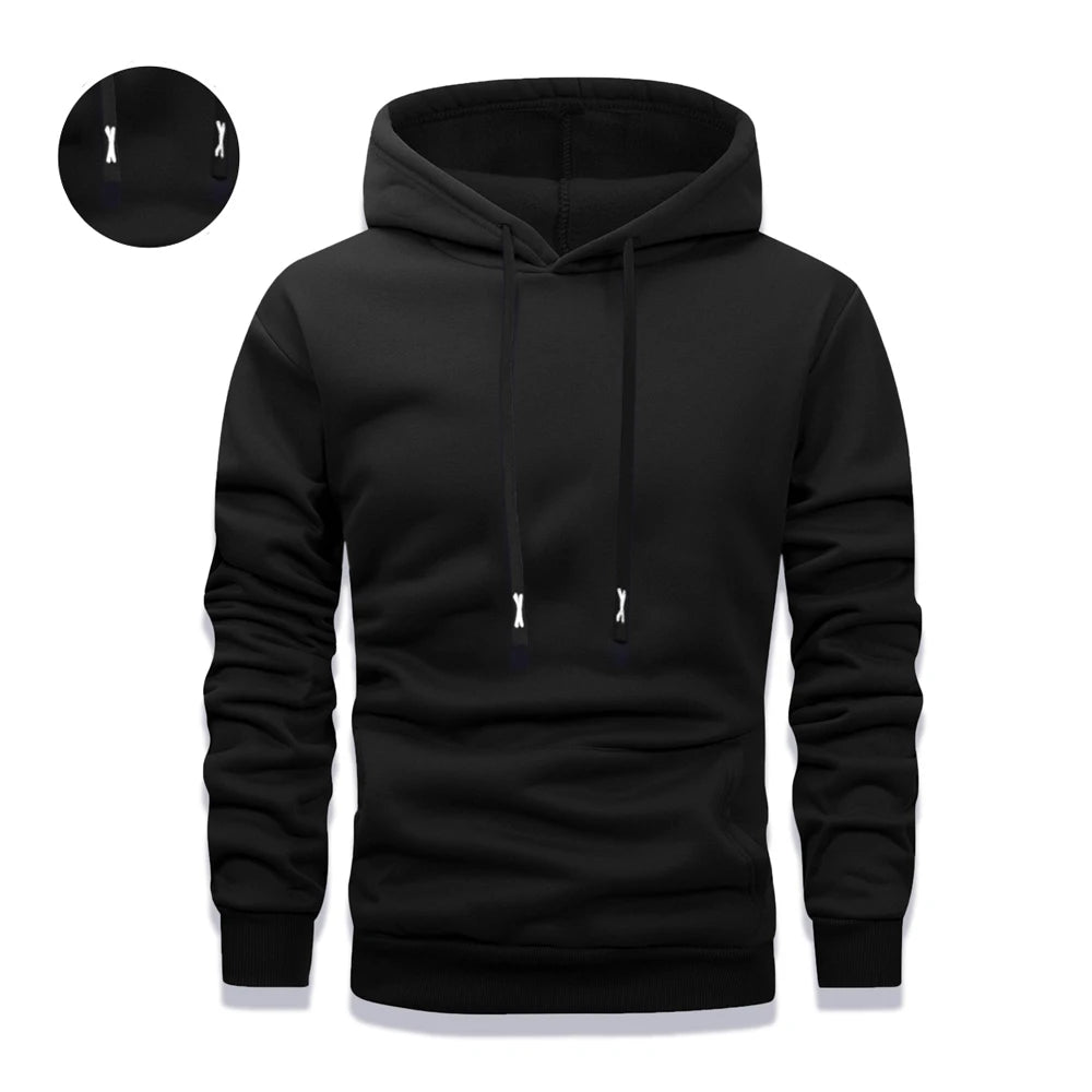 Felpa con cappuccio unisex Felpa con cappuccio Autunno Inverno Corda lavorata a maglia Felpe con cappuccio a maniche lunghe Caldo casual Felpe con cappuccio tinta unita Pullover