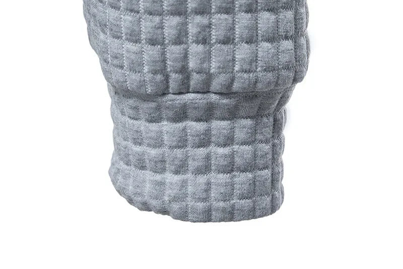 Nuova Felpa con Cappuccio da Uomo Primavera-Autunno 2025, Stile Europeo con Stampa DC, Tasche Grandi, Jacquard a Quadretti, Taglie Oversize