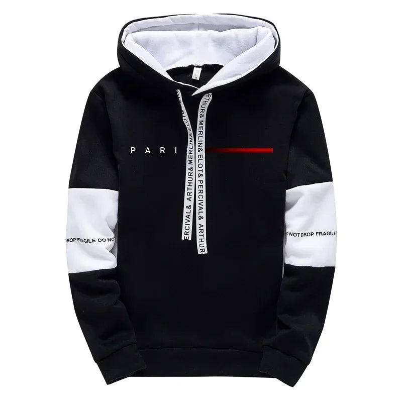 Felpe con cappuccio da uomo Pantaloni sportivi Parigi Moda Felpa con cappuccio Streetwear Maschile per tutte le stagioni Quotidiano Casual Sport Pullover Pantaloni da jogging