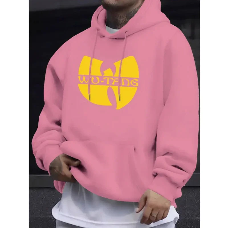 Felpa con Cappuccio Hip Hop Anni '90 Wu Clan T-tangs, Casual Autunno Inverno, Vintage, in Pile, Manica Lunga, per Uomo e Donna