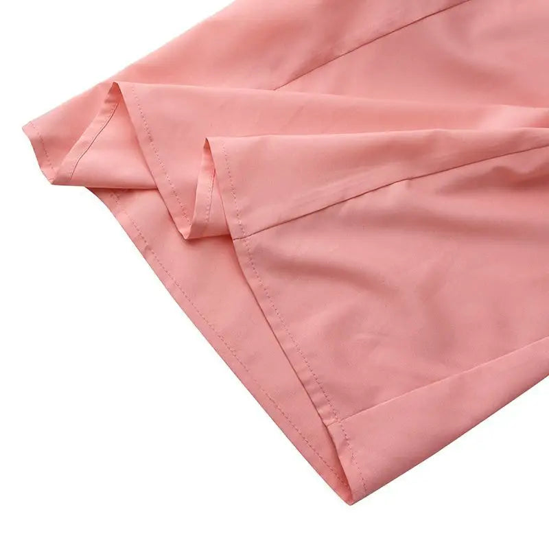 Pantaloni a gamba larga a vita alta da donna alla moda Primavera Autunno Pantaloni a zampa d'elefante eleganti femminili Pantaloni lunghi larghi casual per le vacanze solidi Nuovo
