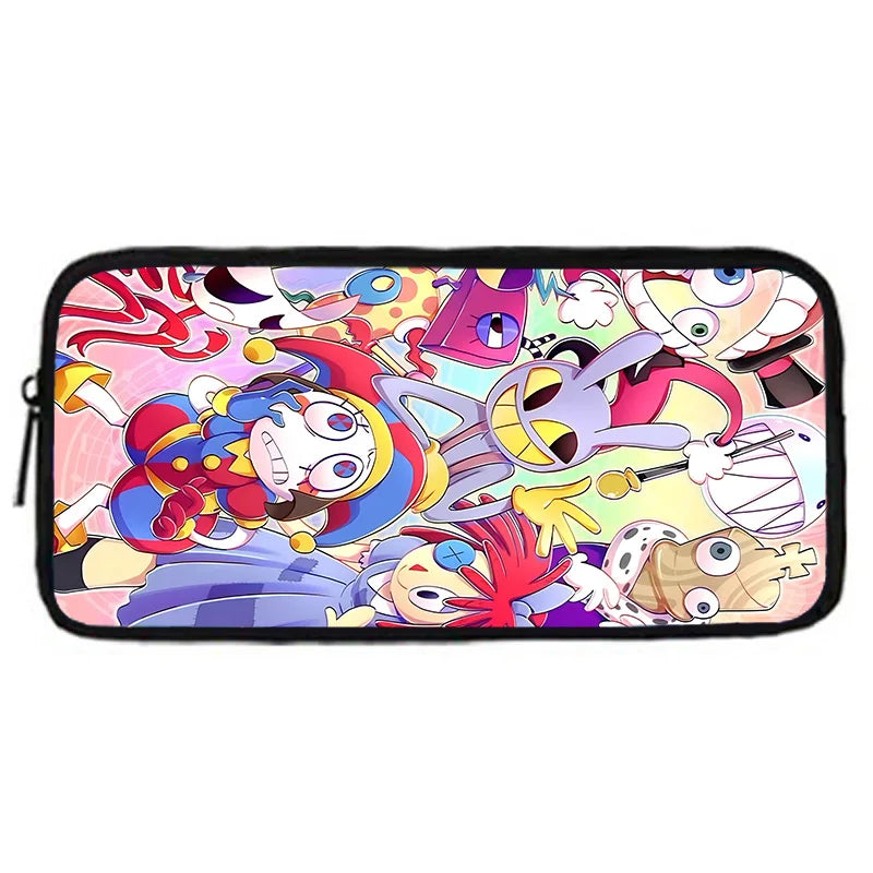 Zaino scolastico per bambini Cartoon A-AmazingS DigitalS Circus con borse per il pranzo, astucci, zaini scolastici per ragazzi e ragazze, miglior regalo
