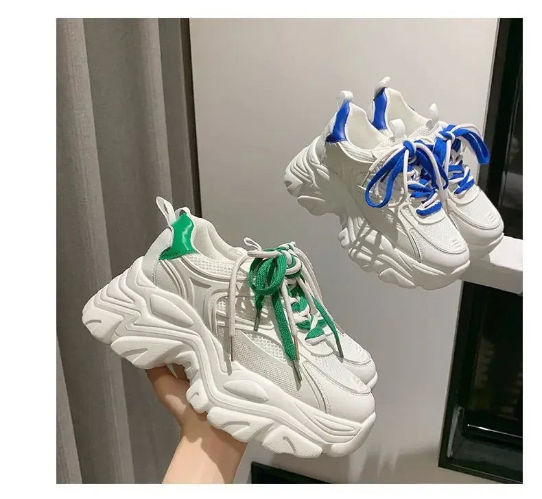 Calzature da donna con plateau High On scarpe da donna Daily Routine Light qualità coreana vulcanizzata a buon mercato per offerta elegante 39