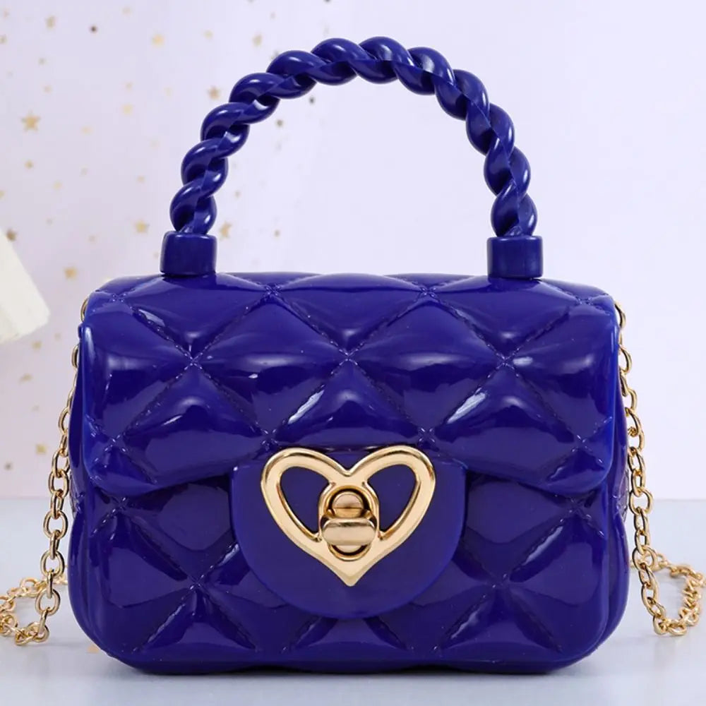 Moda bambini borse a tracolla in pelle PU borse a tracolla a cuore per ragazze bambini Mini portamonete borsa di gelatina borsa per bambini regali
