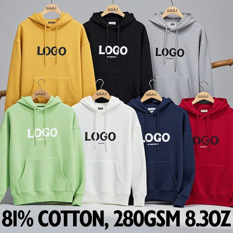 Felpa con cappuccio in cotone premium personalizzata uomo donna, personalizza la stampa felpa con cappuccio, fai da te il tuo design foto logo pullover, regalo per squadra familiare