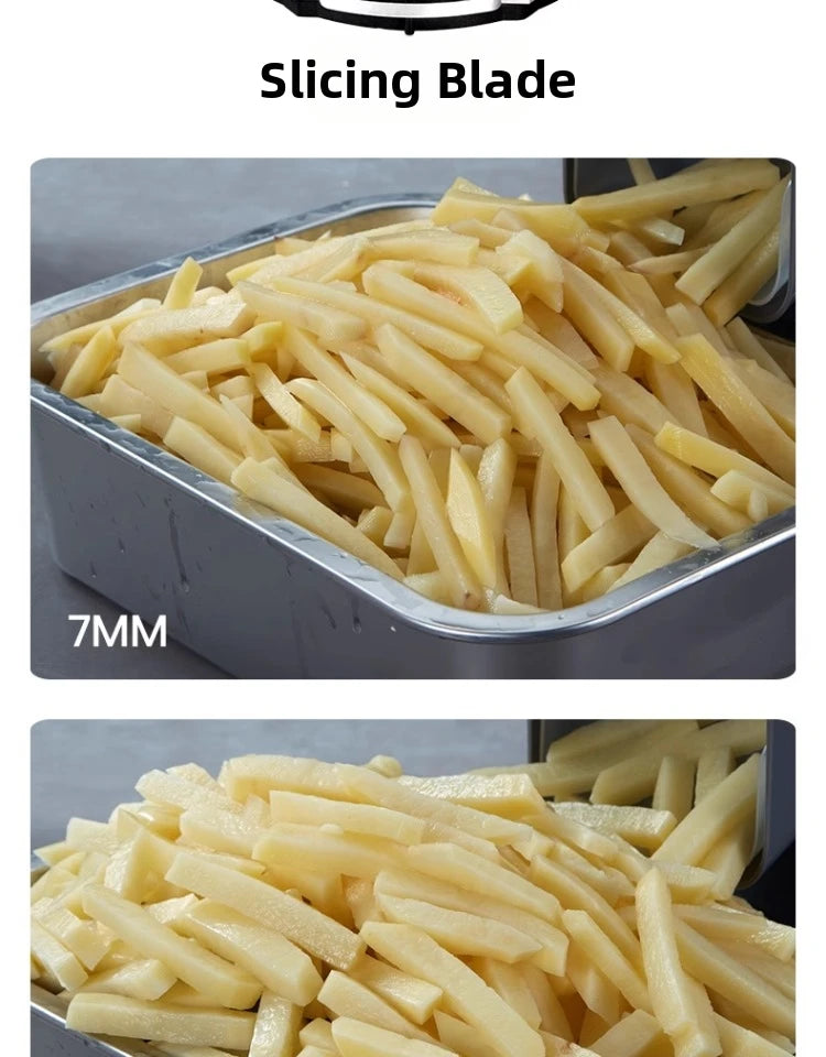 4-in-1 Vegetable Slicer Machine, Electric Food Chopper for Kitchen Household/Commercial Use Commercial-Grade Efficient Vegetable