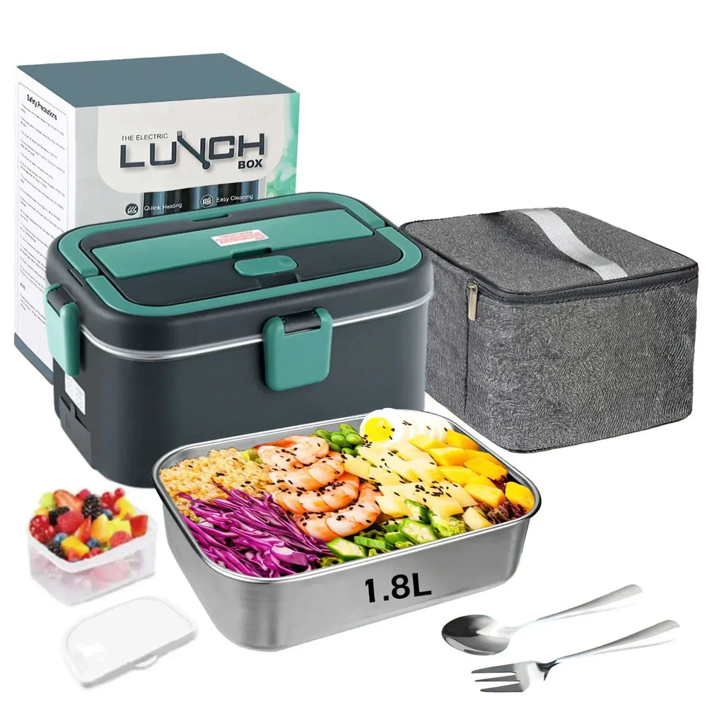 Electric Lunch Box Food Warmer 1.8 L 80W  Camping Bento Picnic Portable Food Heater Car/Truck/Home in-car Electric Lunch Box