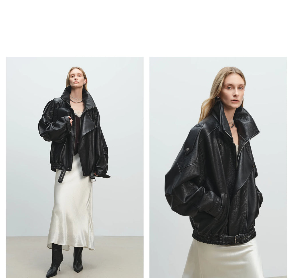 Mauroicardi Primavera Giacca oversize in morbida pelle Pu nera da uomo Cintura a maniche lunghe Designer di lusso Abiti di moda europei 2025