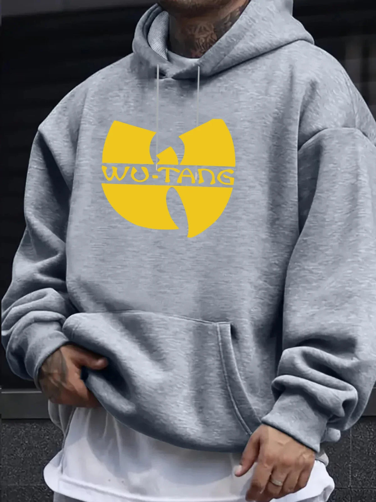 Felpa con Cappuccio Hip Hop Anni '90 Wu Clan T-tangs, Casual Autunno Inverno, Vintage, in Pile, Manica Lunga, per Uomo e Donna