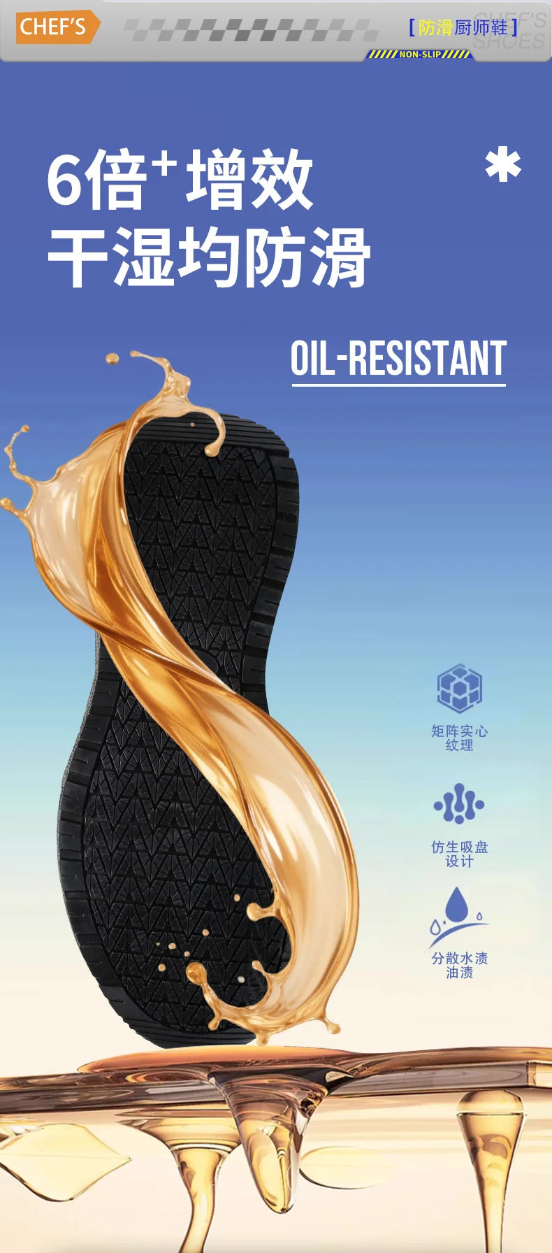 Scarpe da Cuoco in Pelle da Uomo Impermeabili Antiscivolo Resistenti all'Olio, Mocassini Casual da Uomo Resistenti all'Usura