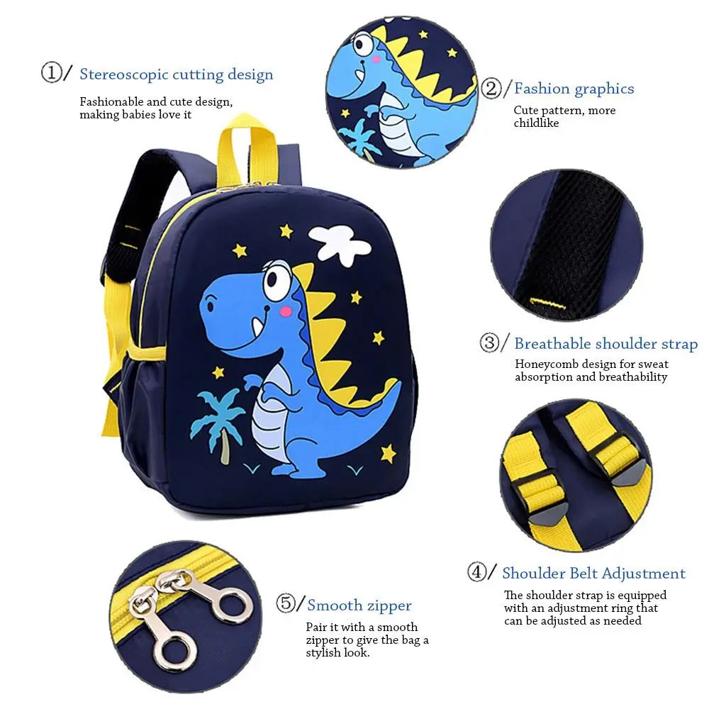 Borsa a tracolla per bambini con dinosauro Borsa a tracolla Zaino per asilo Cartone animato Simpatico piccolo animale Zaino con piccolo dinosauro