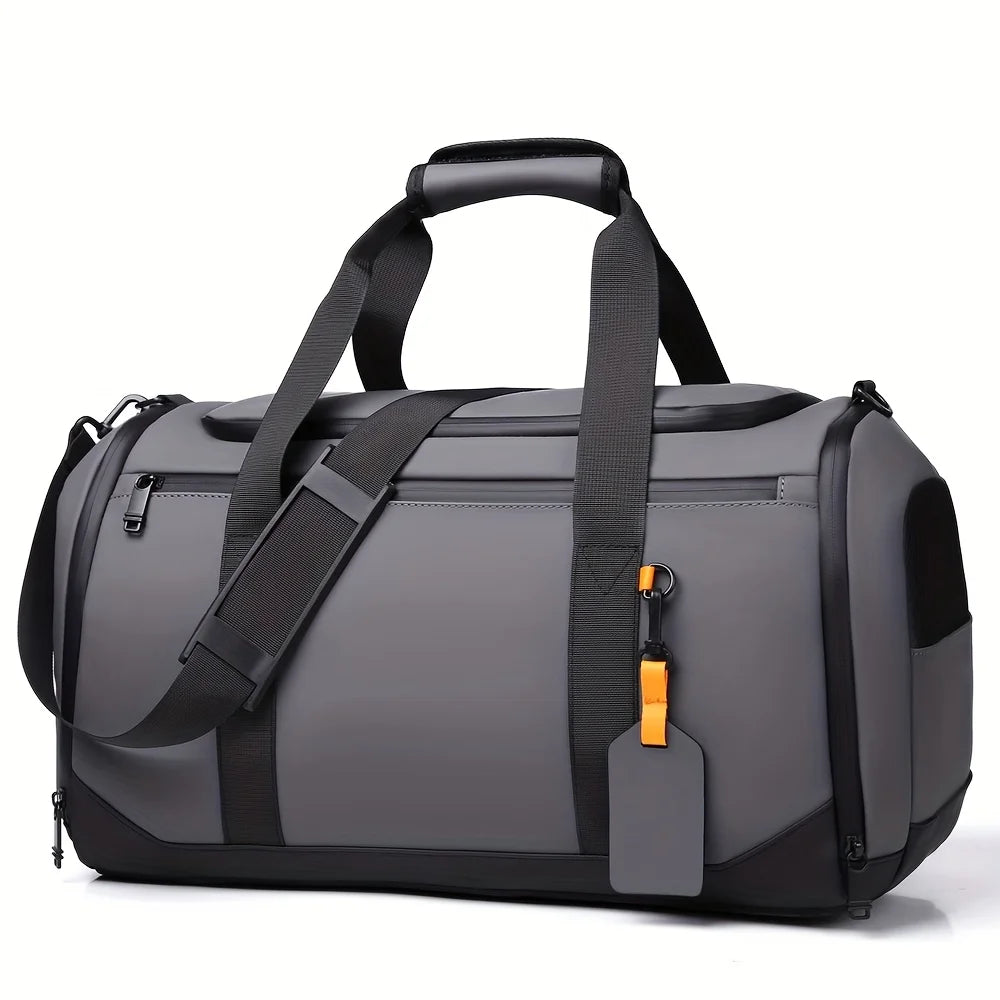 Borsa da Viaggio Grande Capacità per Uomo, Spaziosa Borsa Sportiva da Palestra con Scomparti Multipli, Borsone per Weekend e Pernottamenti