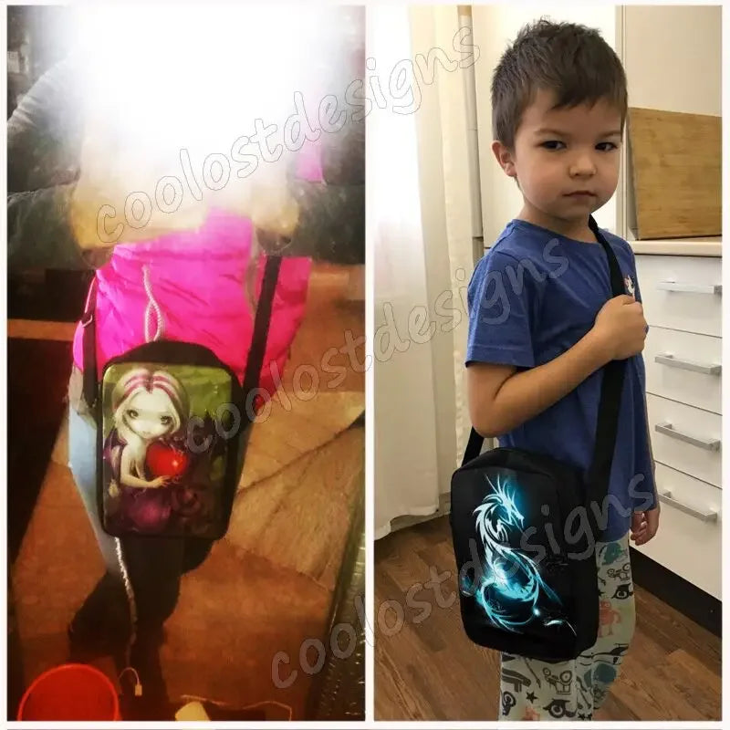 Cool Footbally / Soccerly Print Messenger Bag ragazze ragazzi borse borsa a tracolla per bambini da viaggio borse a tracolla per bambini