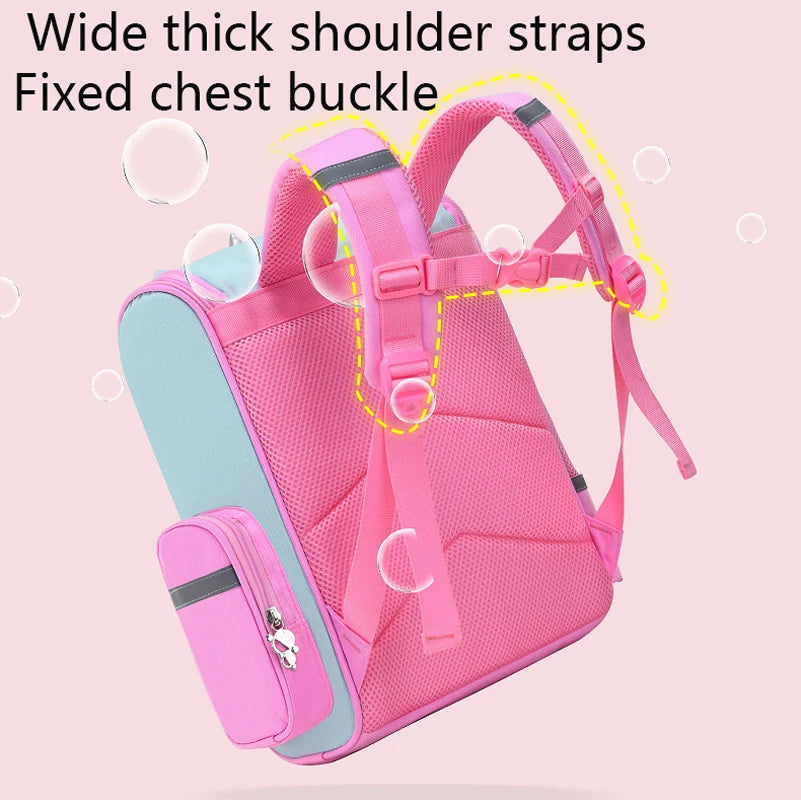 Zaino per bambina con borsa da scuola per adolescenti con stampa unicorno impermeabile di grande capacità per 2-16 anni Zaino per bambini Kawaii carino
