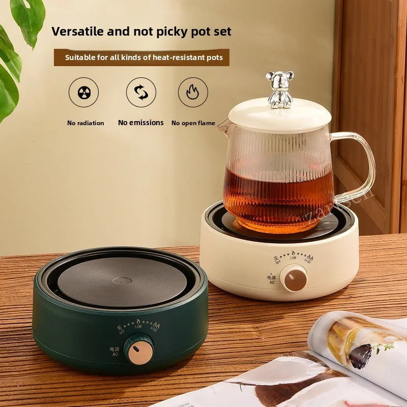 Electric Cookware Heating Base 500W Electric Heater Coffee Stove Home Manual Adjustable temperature Cooking Heater