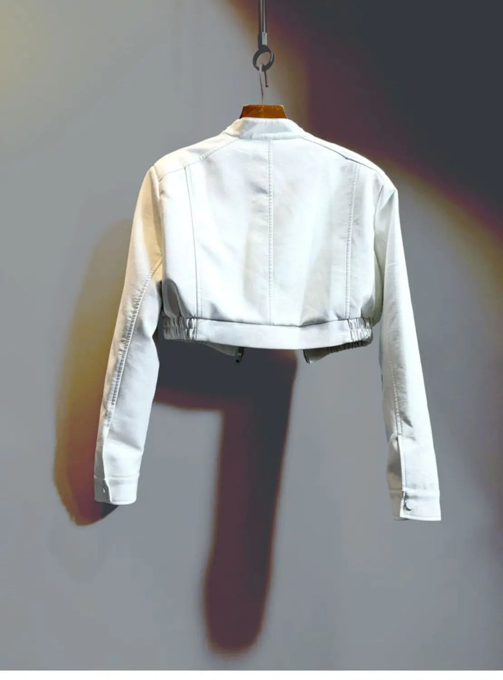 2025 Autunno nuova bella giacca da moto corta versatile giacca in pelle PU a vita alta per donna cappotto in pelliccia sintetica