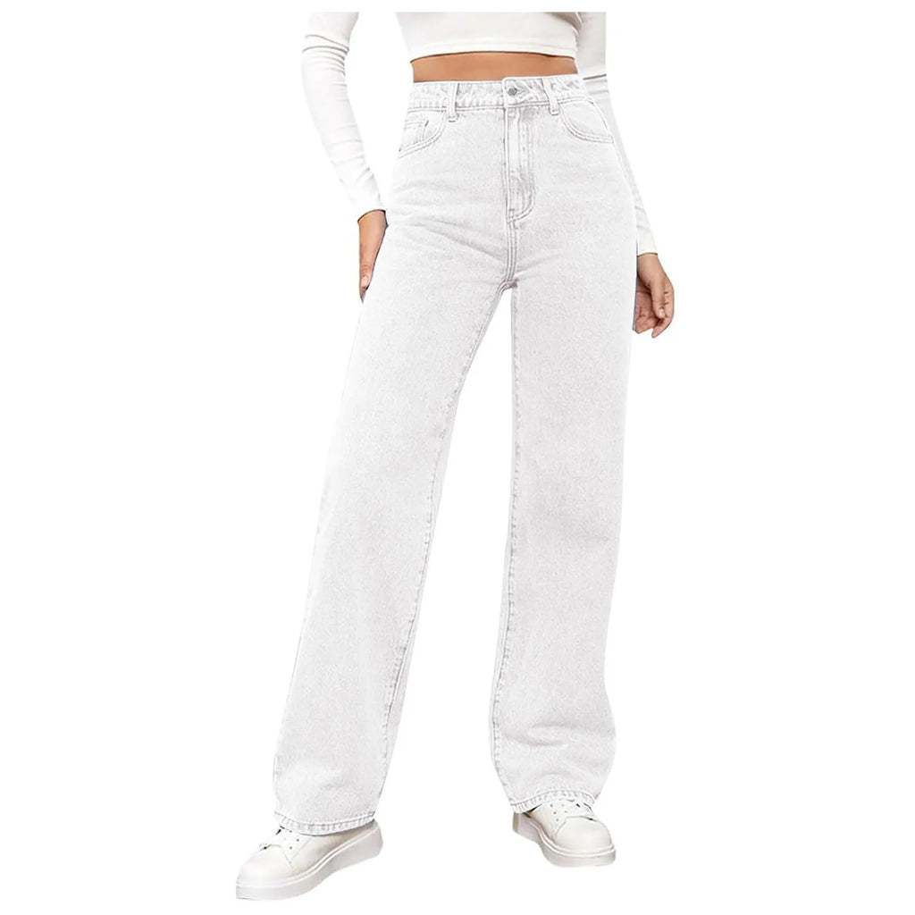2025 Jeans delle nuove donne Pantaloni larghi in denim allentato retrò europei e americani Dimagranti Jeans a vita alta per le donne