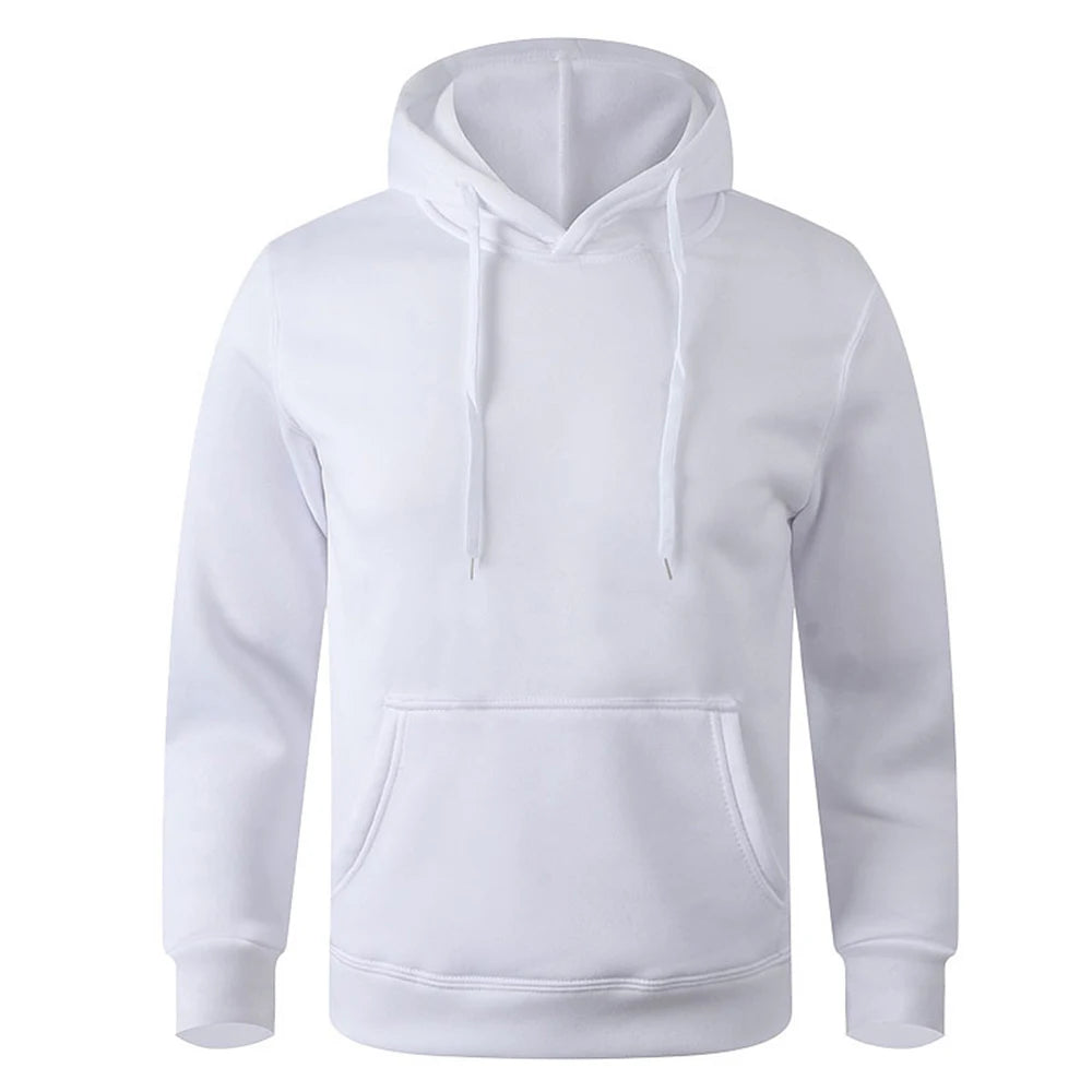 Felpa calda da uomo e da donna Casual tinta unita Streetwear Pullover Sport Fitness Felpe con cappuccio tascabili Multi colore