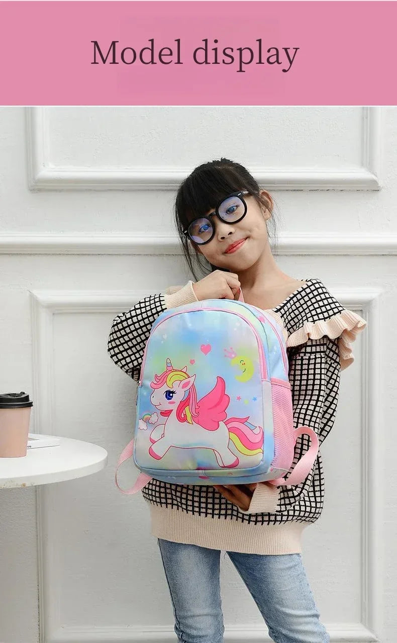 Nuovo zaino per bambini Cartoon simpatico unicorno sirena stampa zainetto asilo zainetto leggero