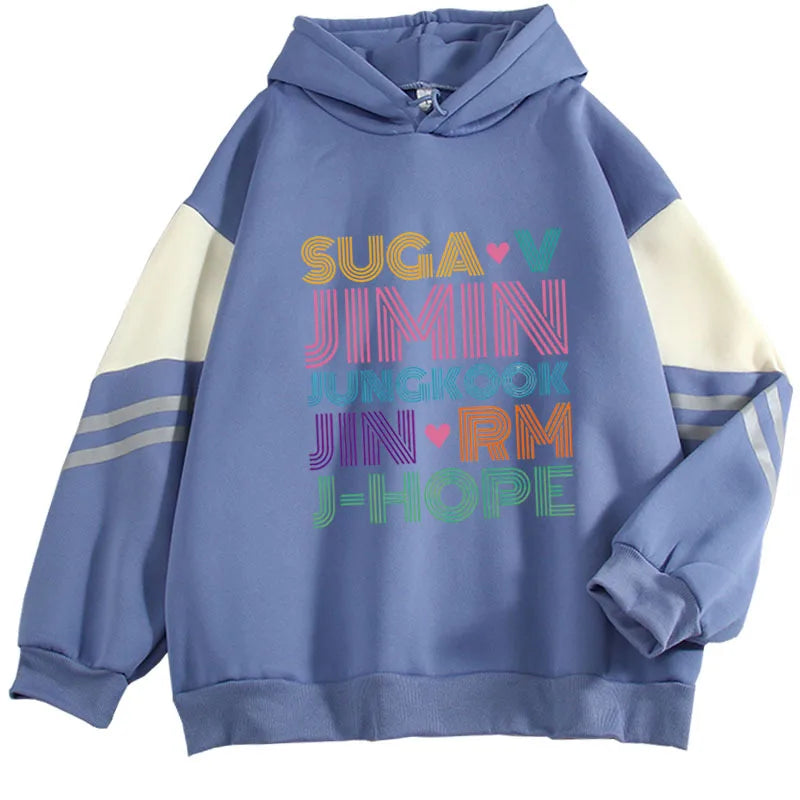 JIMIN JUNG KOOK J-HOPE JIN SUGA V RM Felpe con cappuccio Felpe da uomo/donna Moda Kpop Felpa con cappuccio JIMIN Abbigliamento