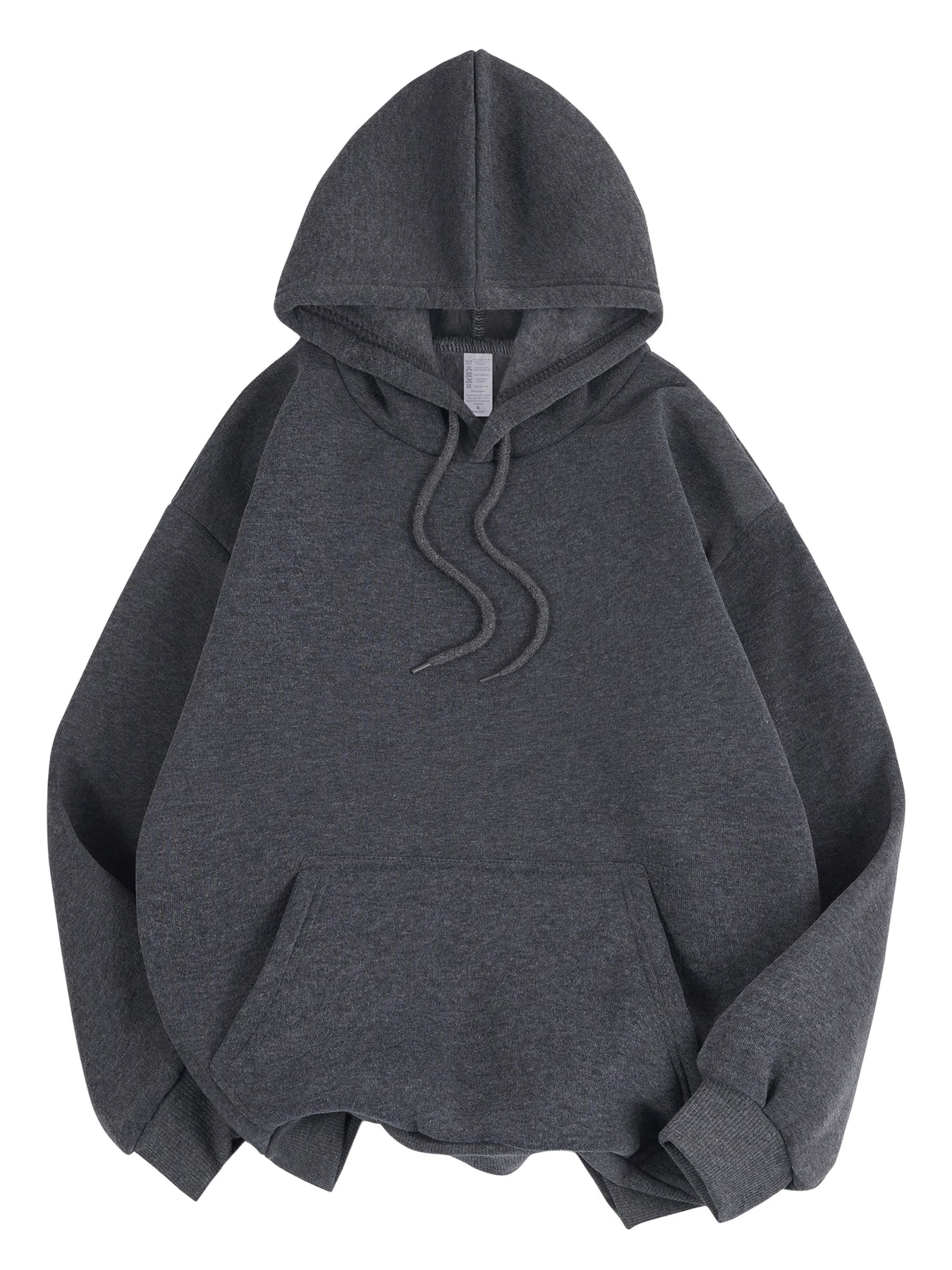 NUOVE felpe con cappuccio solide da donna invernali felpe comode in pile elasticizzato di base tasche larghe vestiti caldi pullover femminile da strada