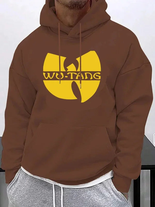 Felpa con Cappuccio Hip Hop Anni '90 Wu Clan T-tangs, Casual Autunno Inverno, Vintage, in Pile, Manica Lunga, per Uomo e Donna