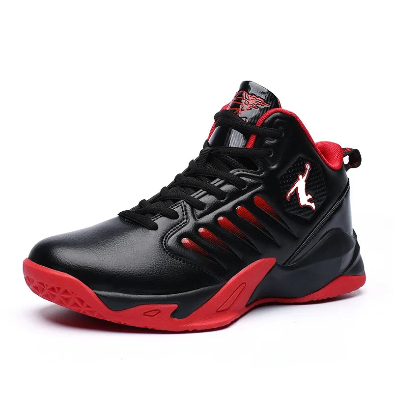 Scarpe da ginnastica da uomo in pelle di marca Comode scarpe da basket leggere antiscivolo Scarpe da basket impermeabili da basket da uomo